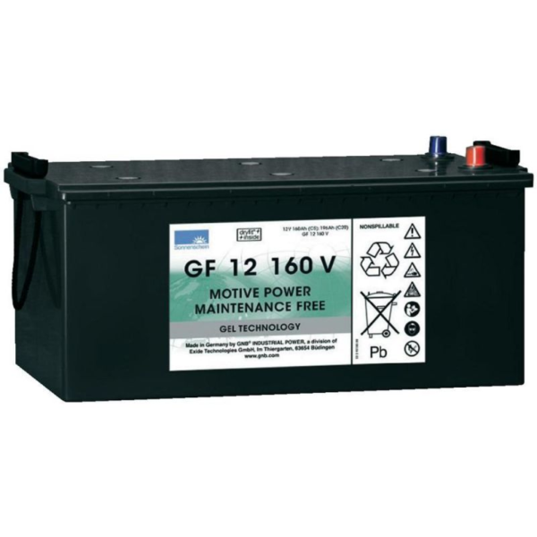 Batería Sonnenschein GF12160V. 12V Caja C (518x274x238mm)