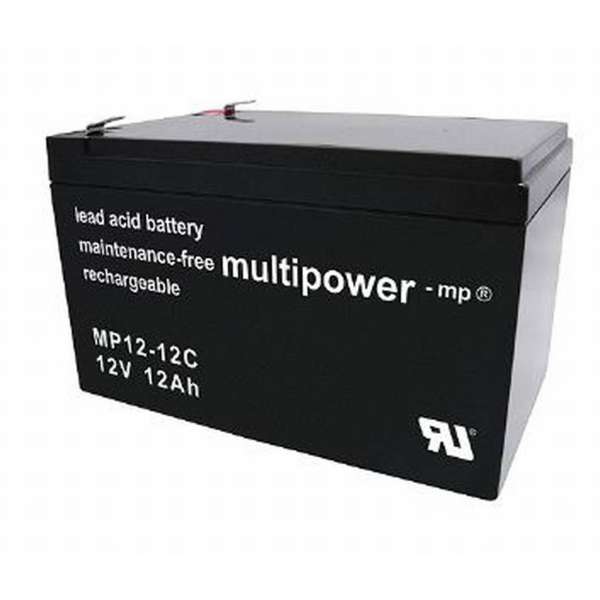 Batería Multipower MP12-12C . Tecnología AGM. 12V - 12Ah (151x98x98mm)