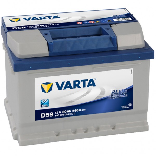 Batería Varta Blue Dynamic D59. 12V - 60Ah/540A (EN) Caja LB2 (242x175x175mm)