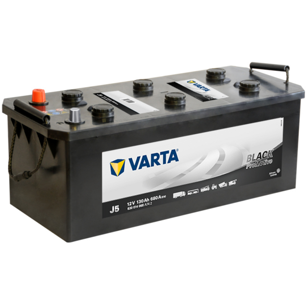 Batería Varta J5 Promotive Black. 12V - 130Ah/680A (EN) 630 014 068 A74 2 (514x218x208mm)