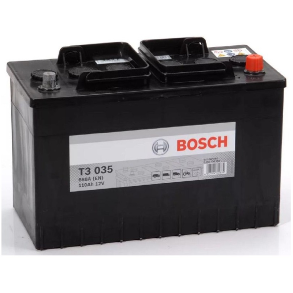 Batería Bosch T3035 T3 - 12V. 12V - 110Ah/680A (EN) Caja LOT7 (347x173x234mm)
