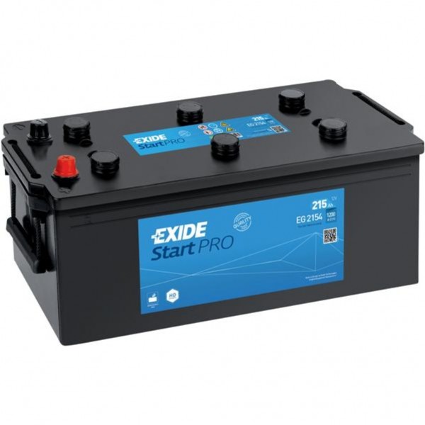 Batería Exide EG2154 Start Pro. 12V - 215Ah/1200A (EN) Caja C (518x274x240mm)