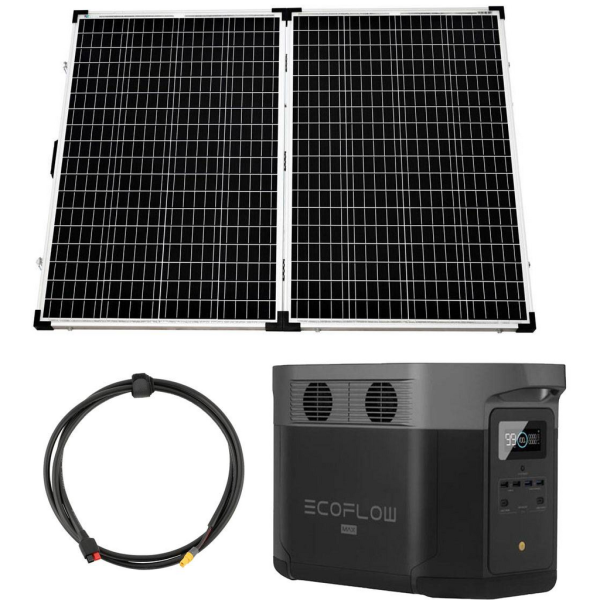 Kit solar camper EcoFlow Delta Max 1600 1612Wh con panel solar portátil de 270W