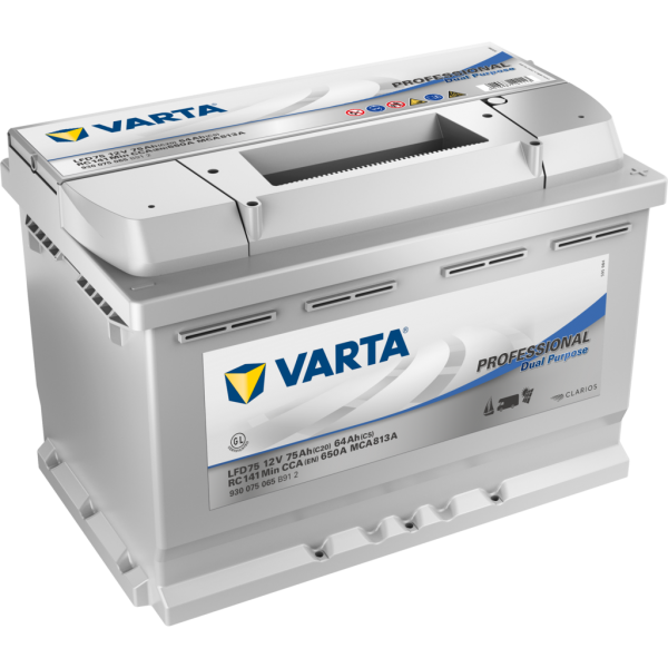 Batería Varta LFD75. 12V - 69Ah/650A (EN) Caja L3 (278x175x190mm)