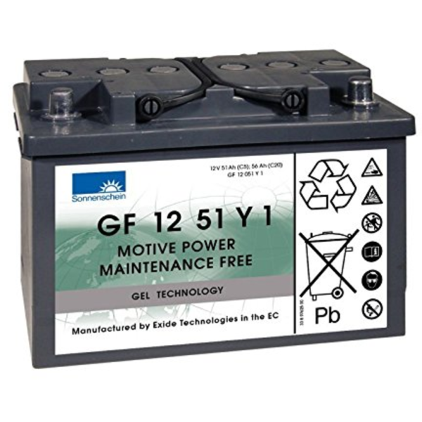 Batería Sonnenschein GF12051Y1 . 12V - 56Ah Caja L3 (278x175x190mm)