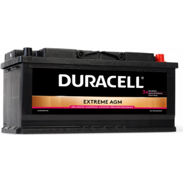 Batería Duracell DE105AGM Extreme Agm. 12V - 105Ah/950A (EN) Caja L6