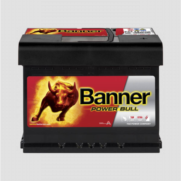 Batería Banner P6219 Power Bull. 12V - 62Ah/550A (EN) Caja L2 (242x175x190mm)