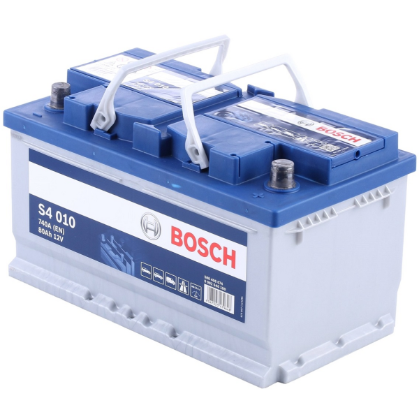 Batería Bosch S4010 S4. 12V - 80Ah/740A (EN) Caja LB4