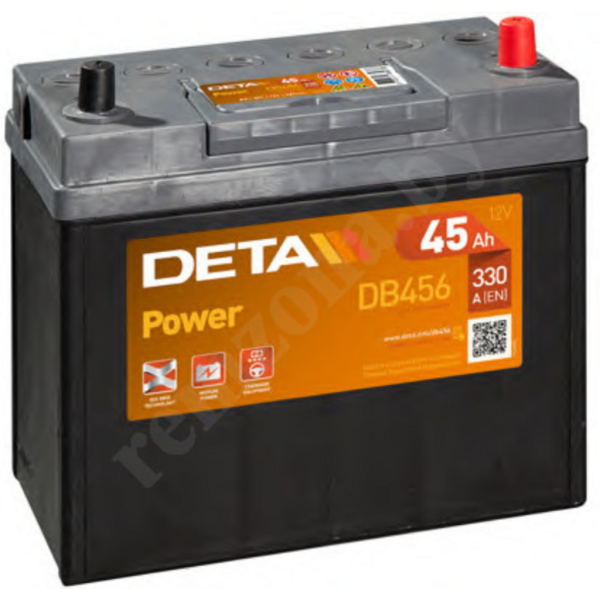 Batería Deta DB456. 12V - 45Ah/330A (EN) Caja B24