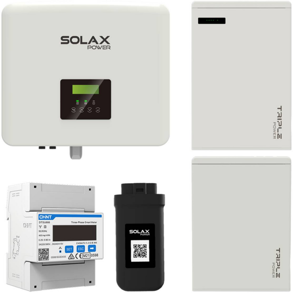 Kit inversor híbrido monofásico SolaX X1 G4 3.7 kW con batería T58 de 11.5 kWh
