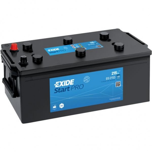 Batería Exide EG2153 Start Pro. 12V - 215Ah/1200A (EN) Caja C (518x274x240mm)