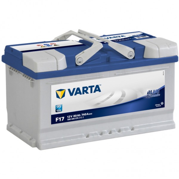 Batería Varta F17 Blue Dynamic. 12V - 80Ah/740A (EN) Caja LB4 (315x175x175mm)
