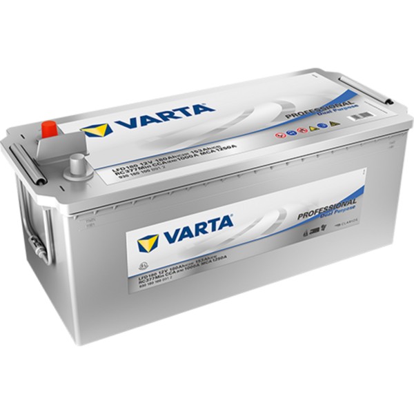 Batería Varta LFD180 Professional Dual Purpose. 12V - 166Ah/1000A (EN) Caja B (513x223x223mm)