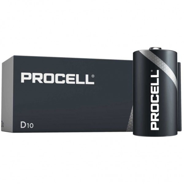Pila Duracell Procell D - 10 Ud 1,5V