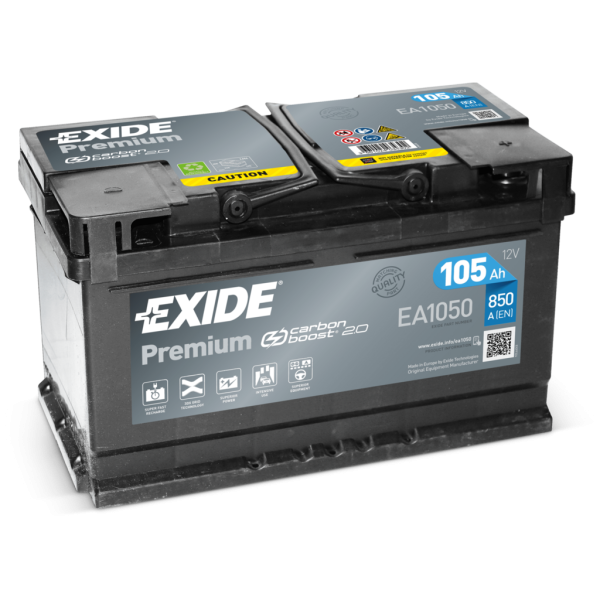 Batería Exide EA1050. 12V - 105Ah/850A (EN) Caja LH4