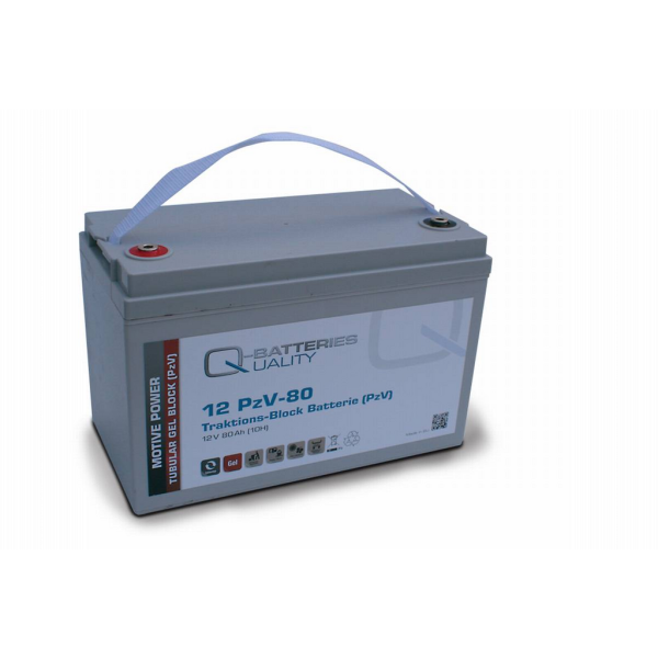Batería Qbatteries 12PZV-80. 12V - 80Ah (325x165x220mm)