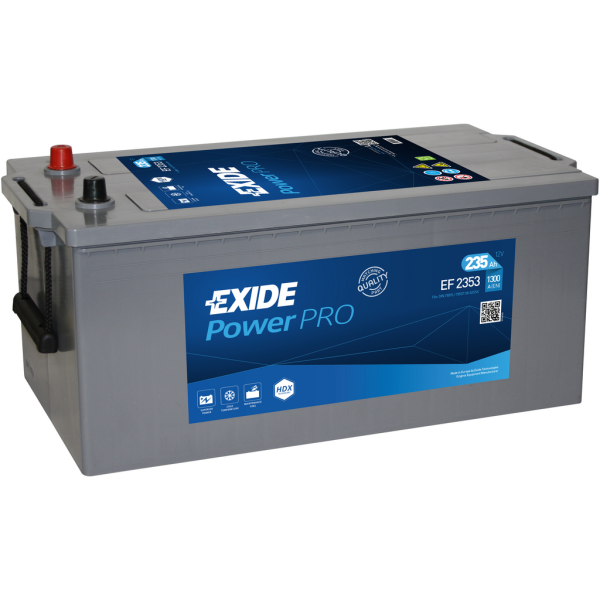 Batería Exide EF2353 Power Pro. 12V - 235Ah/1300A (EN) Caja C