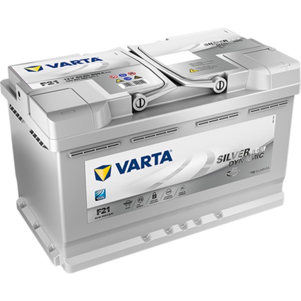 Batería Varta Silver Dynamic Agm F21. 12V - 80Ah/800A (EN) Caja L4 (315x175x190mm)