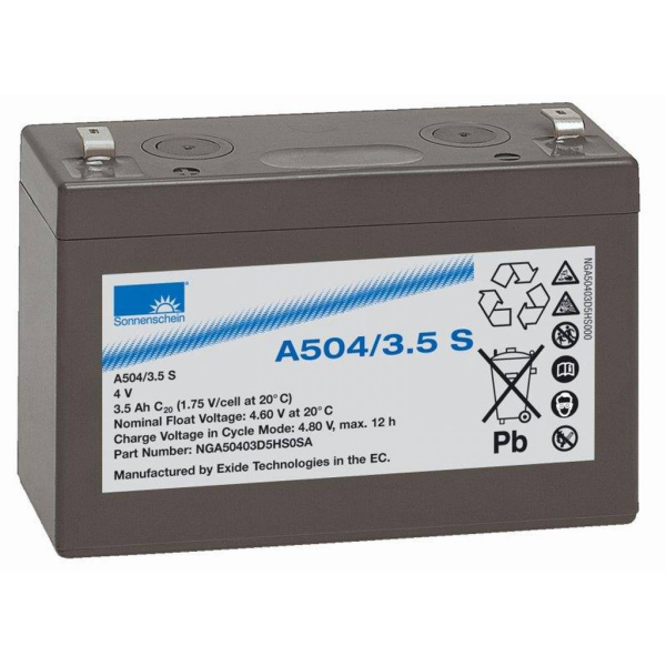 Batería Sonnenschein A504/3.5S A500. 4V - 3.5Ah (90x34x64mm)