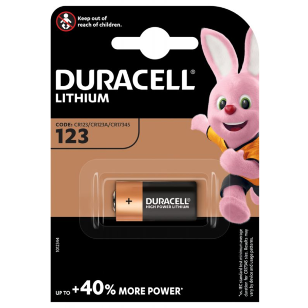 DURACELL HIGH POWER LITHIUM 123 3V - CR17345 (1 Ud)