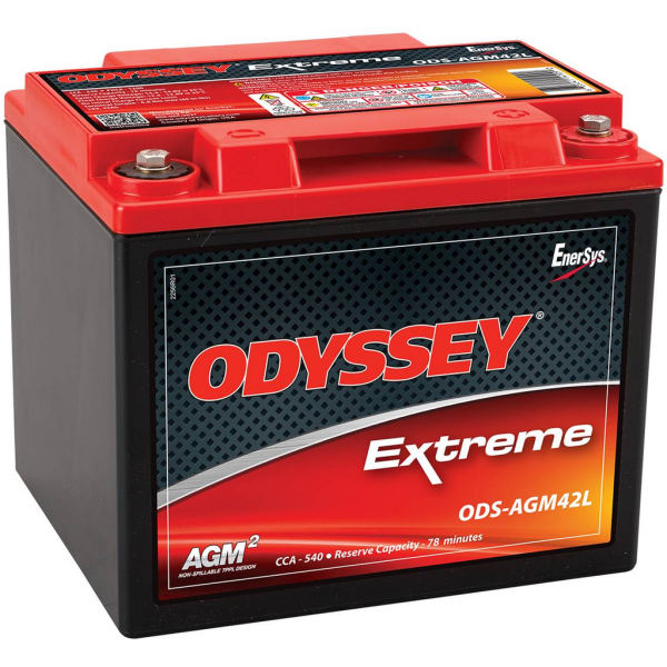 Batería Odyssey PC1200T Extreme Series. 12V - 42Ah (199x169x193mm)