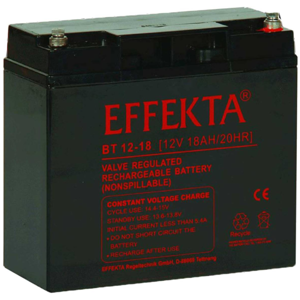 Batería Effekta BTL12-18-EF Btl. 12V - 18Ah (181x77x167mm)