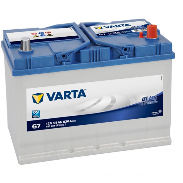 Batería Varta G7 Blue Dynamic. 12V - 95Ah/830A (EN) Caja M27 (306x173x225mm)