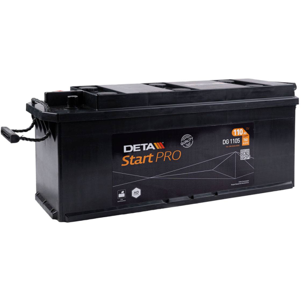 Batería Deta DG1105 Start Pro. 12V - 110Ah/760A (EN) (mm)