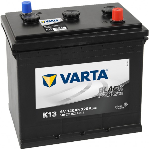 Batería Varta K13 Promotive Heavy Duty 6V. 6V - 140Ah/720A (EN) (260x175x236mm)