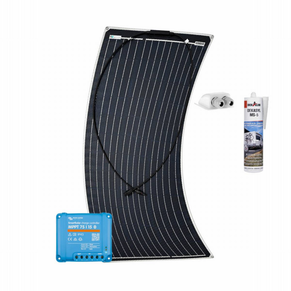 Kit solar camper 100W Flex a-Tronix con regulador de carga MPPT Victron