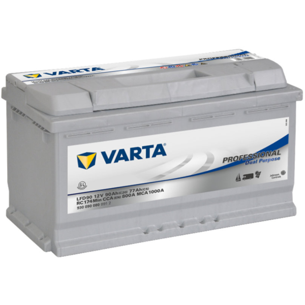 Batería Varta LFD90 Professional Dual Purpose. 12V - 83Ah Caja L5 (353x175x190mm)