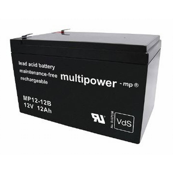 Batería Multipower MP12-12B . Tecnología AGM. 12V - 12Ah (151x99x100mm)