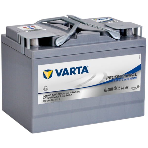 Batería Varta LAD60 Professional Dual Purpose. 12V - 54Ah/340A (EN) (265x166x188mm)