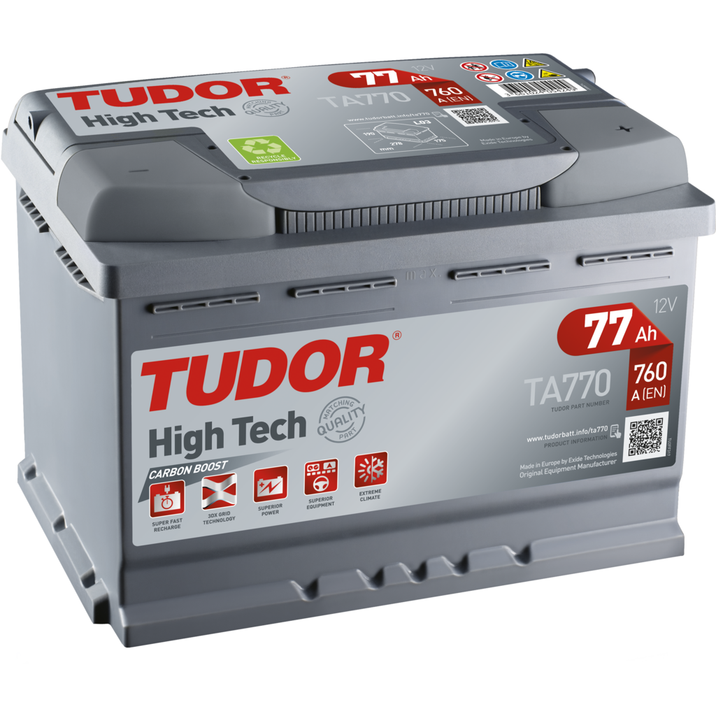 Tudor TB950 Batería de coche de Plomo Calcio 95Ah 800A, Gama Technica, para  Automóvil de turismo : : Coche y moto