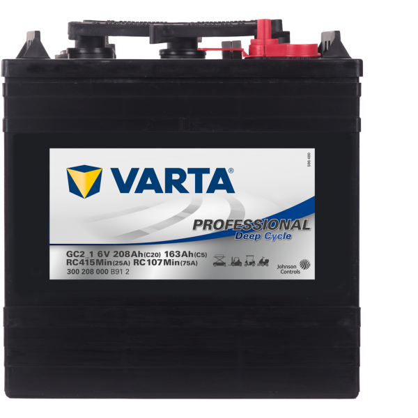 Batería Varta GC2/1 Professional Deep Cycle. 6V - 184Ah (261x181x283mm)