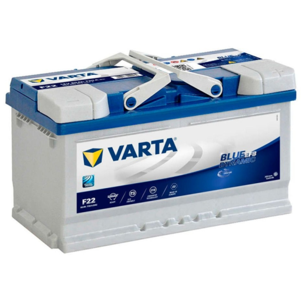 Batería Varta F22 Blue Dynamic Efb. 12V - 80Ah/730A (EN) Caja L4 (315x175x190mm)