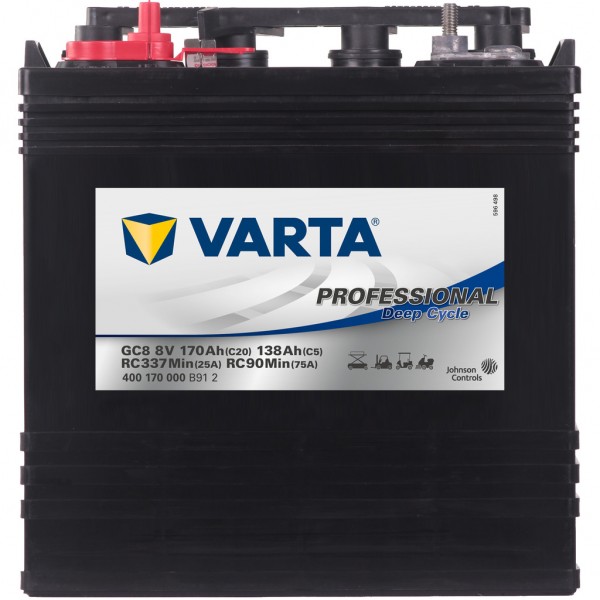 Batería Varta Professional Deep Cycle GC8. 8V - 153Ah (261x181x283mm)