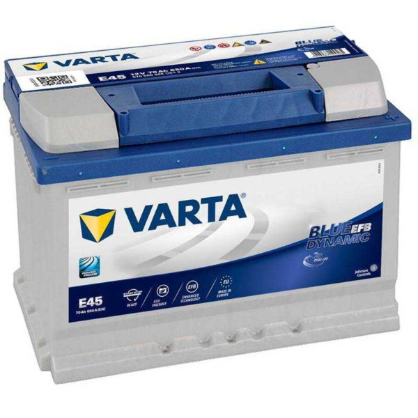 Batería Varta Blue Dynamic Efb E45. 12V - 70Ah/650A (EN) Caja L3 (278x175x190mm)