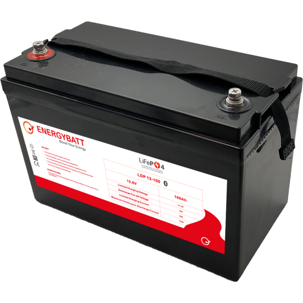 Batería Energybatt Litio (Lifepo4) LDP12-100EB. 12,8V - 100Ah Caja M31 (328x172x220mm)