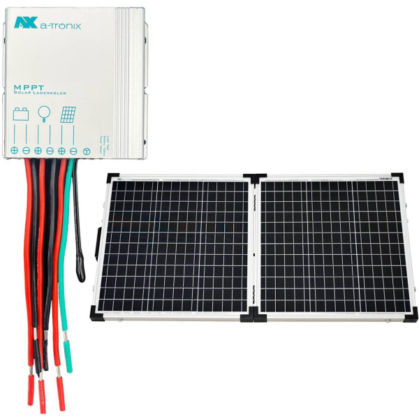 Placa solar portatil a-Tronix PPS 2x50W 100W con MPPT