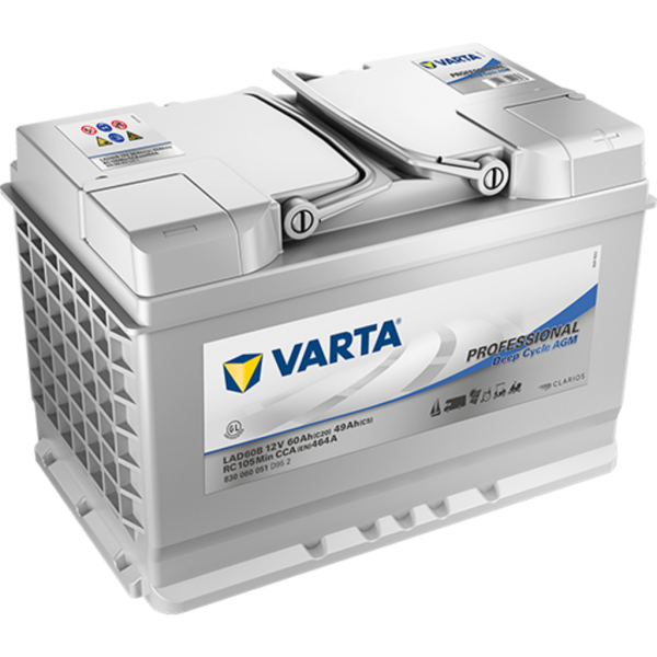 Batería Varta LAD60B Professional Dual Purpose. 12V - 54Ah/464A (EN) Caja L3 (278x175x190mm)
