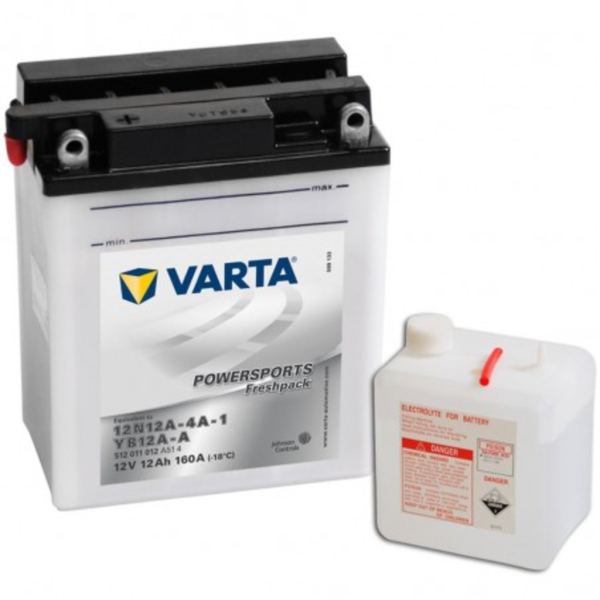 Batería Varta YB12A-A Motocicleta. 12V - 12Ah/160A (EN) (136x82x161mm)