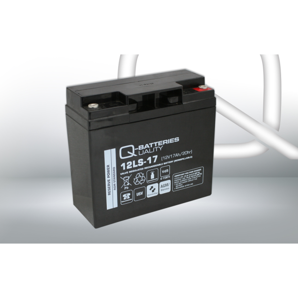 Batería Qbatteries 12LS-17 Agm Standard. Tecnología AGM. 12V - 17Ah (181x77x167mm)