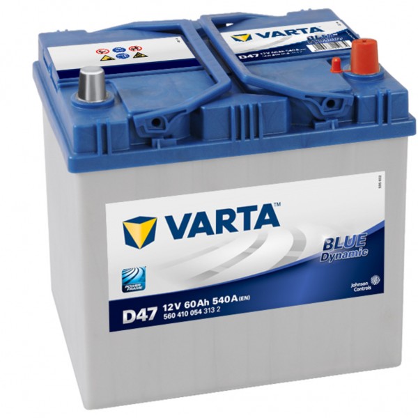 Batería Varta Blue Dynamic D47. 12V - 60Ah/540A (EN) Caja D23 (232x173x225mm)