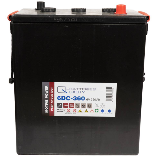 Batería Qbatteries 6DC-360 Deep Cycle Battery. 6V - 360Ah