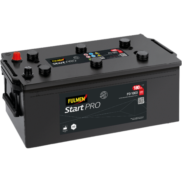 Batería Fulmen FG1803 Start Pro Hd. 12V - 180Ah/1000A (EN) Caja B (513x223x223mm)