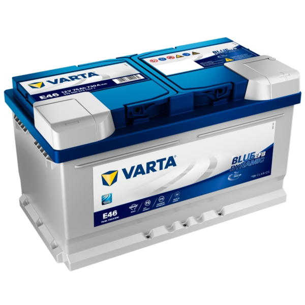 Batería Varta Blue Dynamic Efb E46. 12V - 75Ah/730A (EN) Caja LB4 (315x175x175mm)