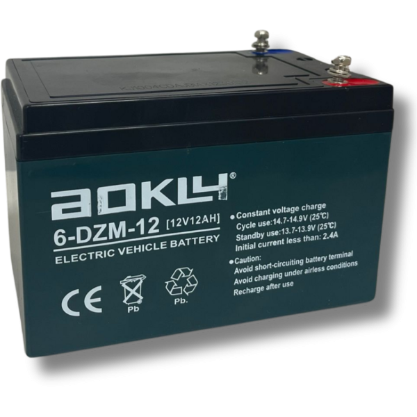 Batería Aokly 6DZM12 Agm Vrla Battery. 12V - 12Ah (151x98x95mm)