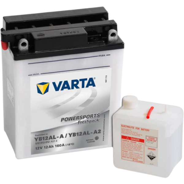 Batería Varta YB12AL-A/A2 Motocicleta. 12V - 12Ah (136x82x161mm)