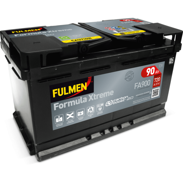 Batería Fulmen FA900 Formula Xtreme. 12V - 90Ah/720A (EN) Caja L4 (315x175x190mm)